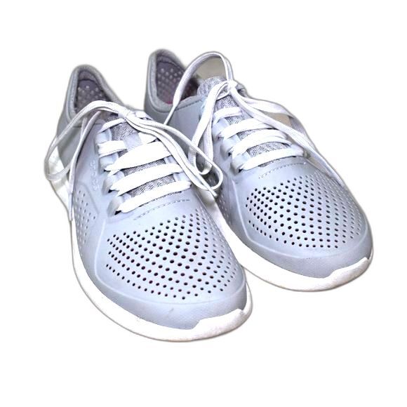 Men’s Crocs LiteRide Gray Water Shoes Size 9 Lightweight Beach Casual - Picture 2 of 16